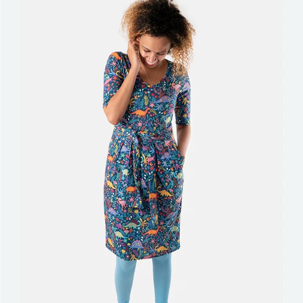 Popsy Dolcie dinosaur print dress